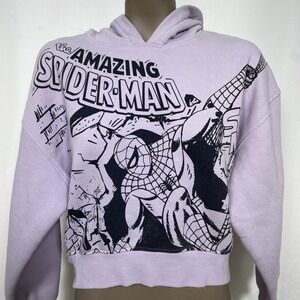 Marvel The Amazing Spider-Man Purple Comic Cover Hoodie Women's SMALL